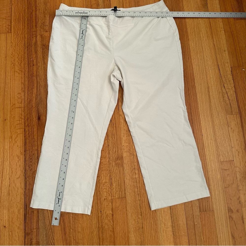 Eileen Fisher Flat Front Crop Pants size 2X (#4) - Picture 3 of 10